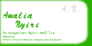 amalia nyiri business card